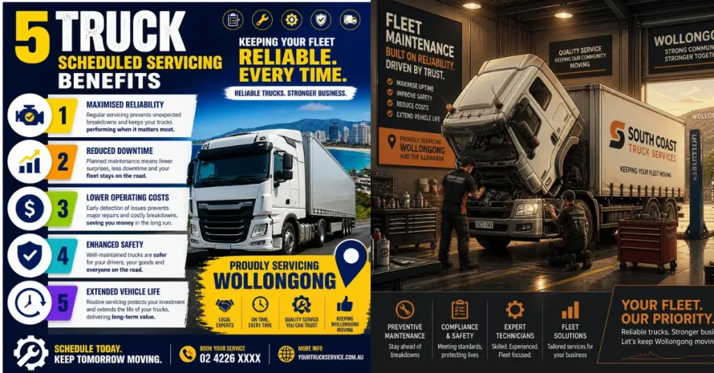 5 truck scheduled servicing wollongong benefits for reliable fleet performance