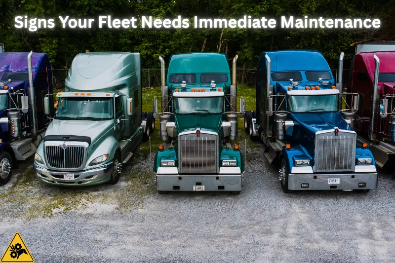 signs your fleet needs immediate maintenance