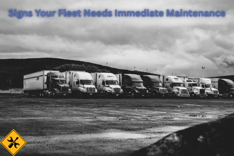 signs your fleet needs immediate maintenance