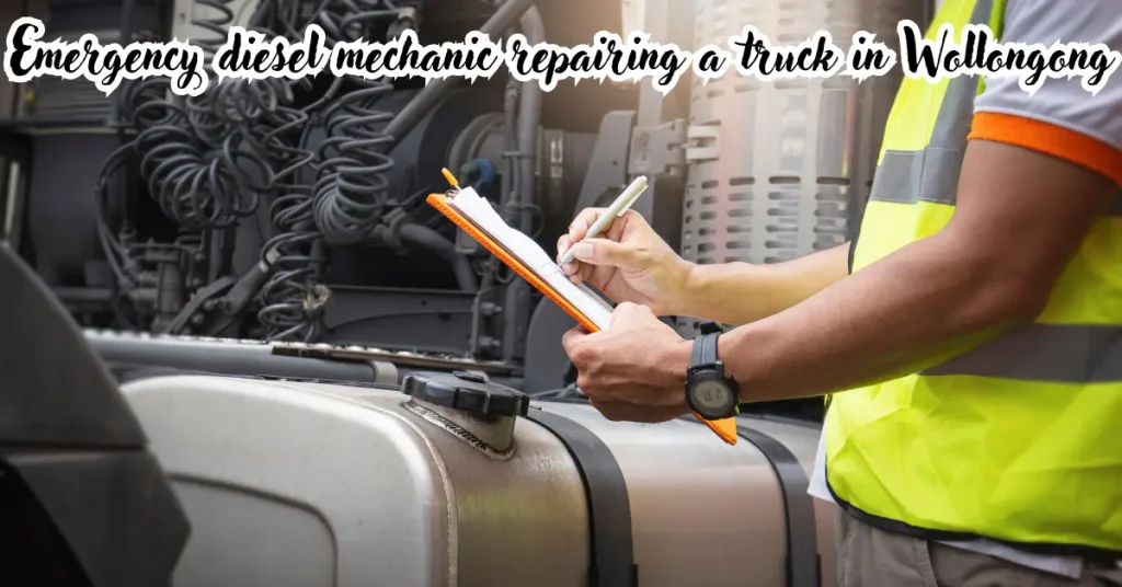 emergency diesel mechanic wollongong repairing a truck