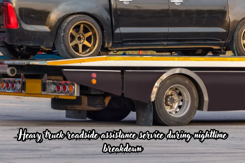 heavy truck roadside assistance service during nighttime breakdown